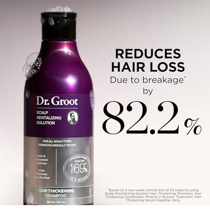 Dr. Groot Hair Thickening Shampoo for Hair Loss, Korean Hair Care with Biotin