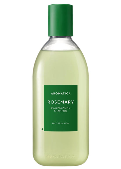 AROMATICA Rosemary Scalp Scaling Shampoo (2pack) 13.53 oz / 400 ml - Vegan Shampoo with Food-graded Rosemary Essential Oil