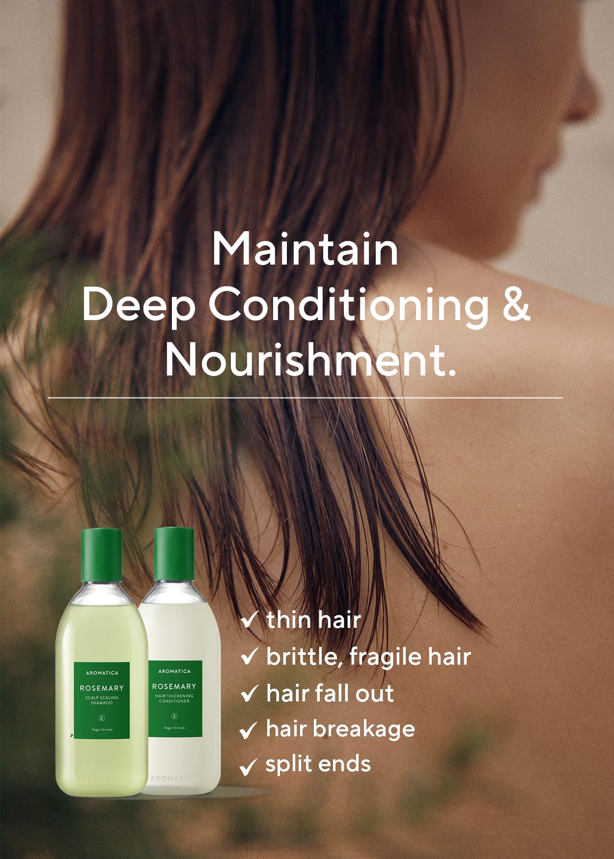 AROMATICA Rosemary Scalp Scaling Shampoo and Conditioner Set