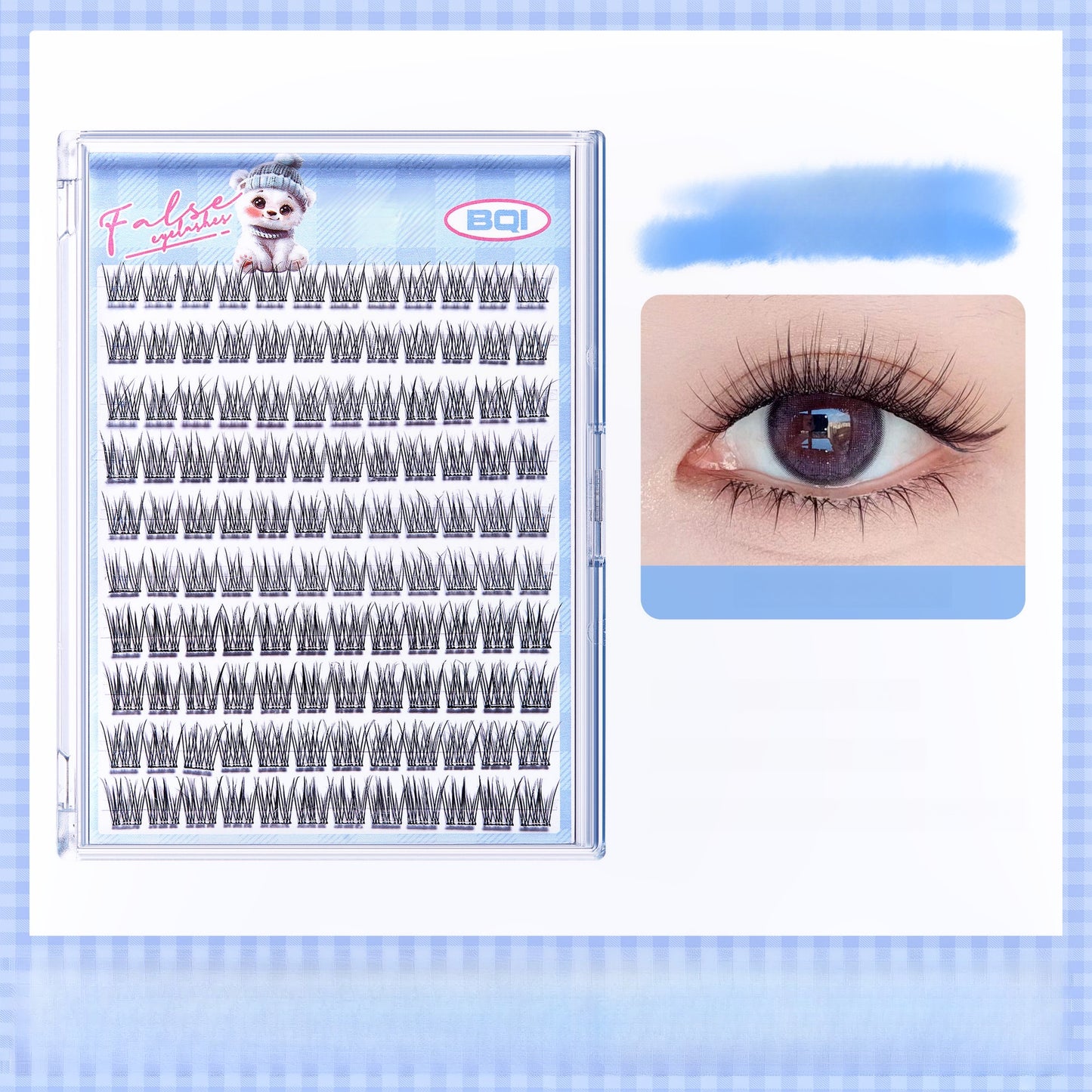 Carefully select 10 rows of large-capacity glue-free eyelash