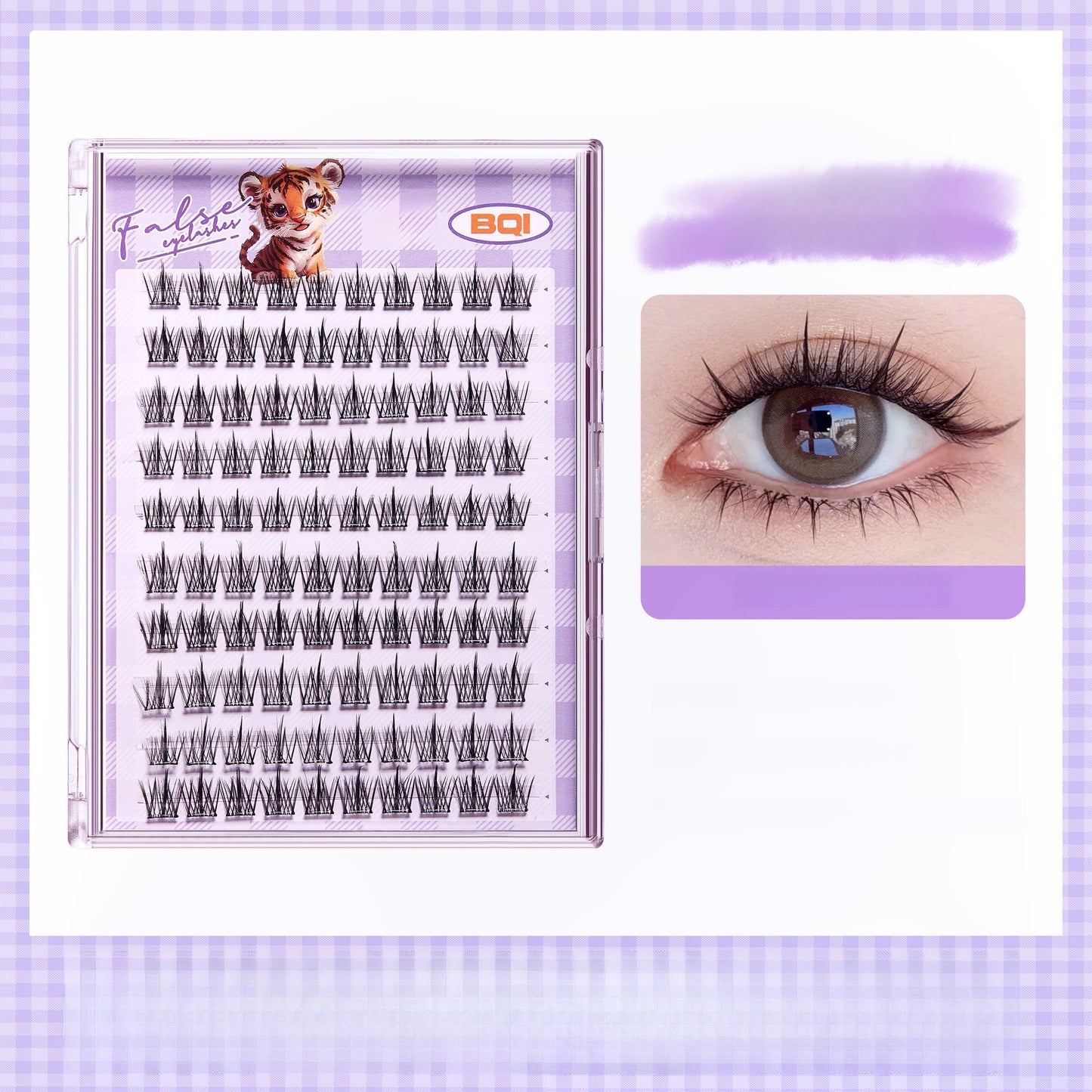 Carefully select 10 rows of large-capacity glue-free eyelash