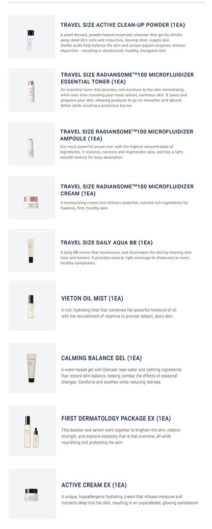 INCELLDERM Radiansome100 Travel Kit